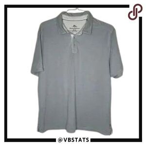 Tommy Bahama Silver/Gray SS Luxury Polo in Size XL